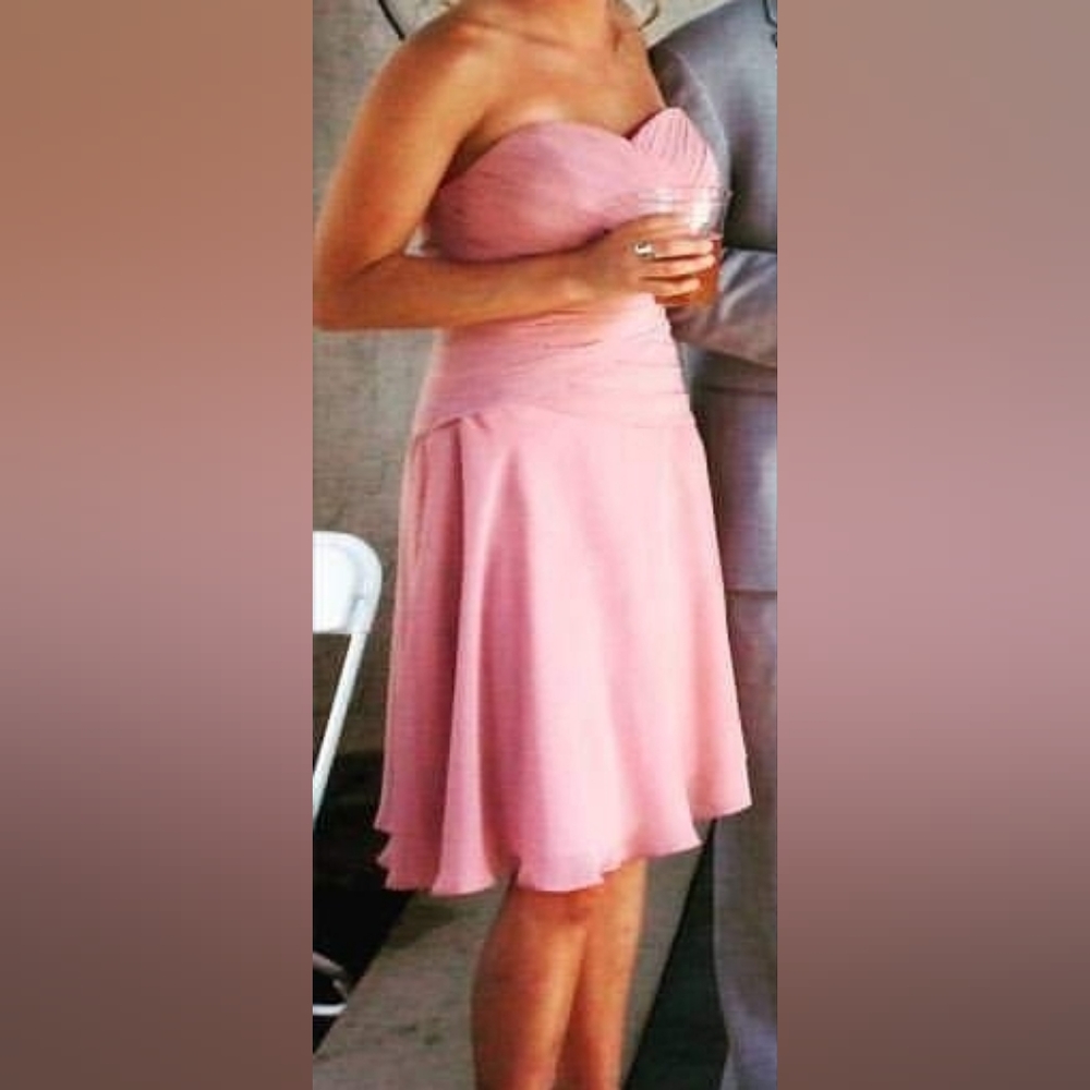 Azazie Sofia Dusty Rose Bridesmaid Dress, Siza Small